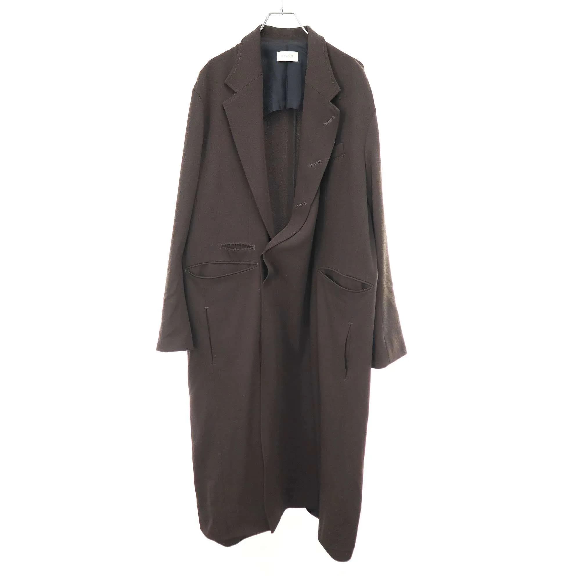BED J.W. FORD ベッドフォード 25SS Wool Double-Breasted Coat ウールダブルブレストコート 25SS-B-CT02