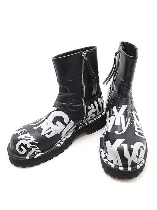 TAKAHIROMIYASHITA The SoloIst. .×KIDS LOVE GAITE タカヒロミヤシタザソロイスト キッズラブゲート 23AW side-zip boot. サイドジップレザーブーツ sf.0003AW23