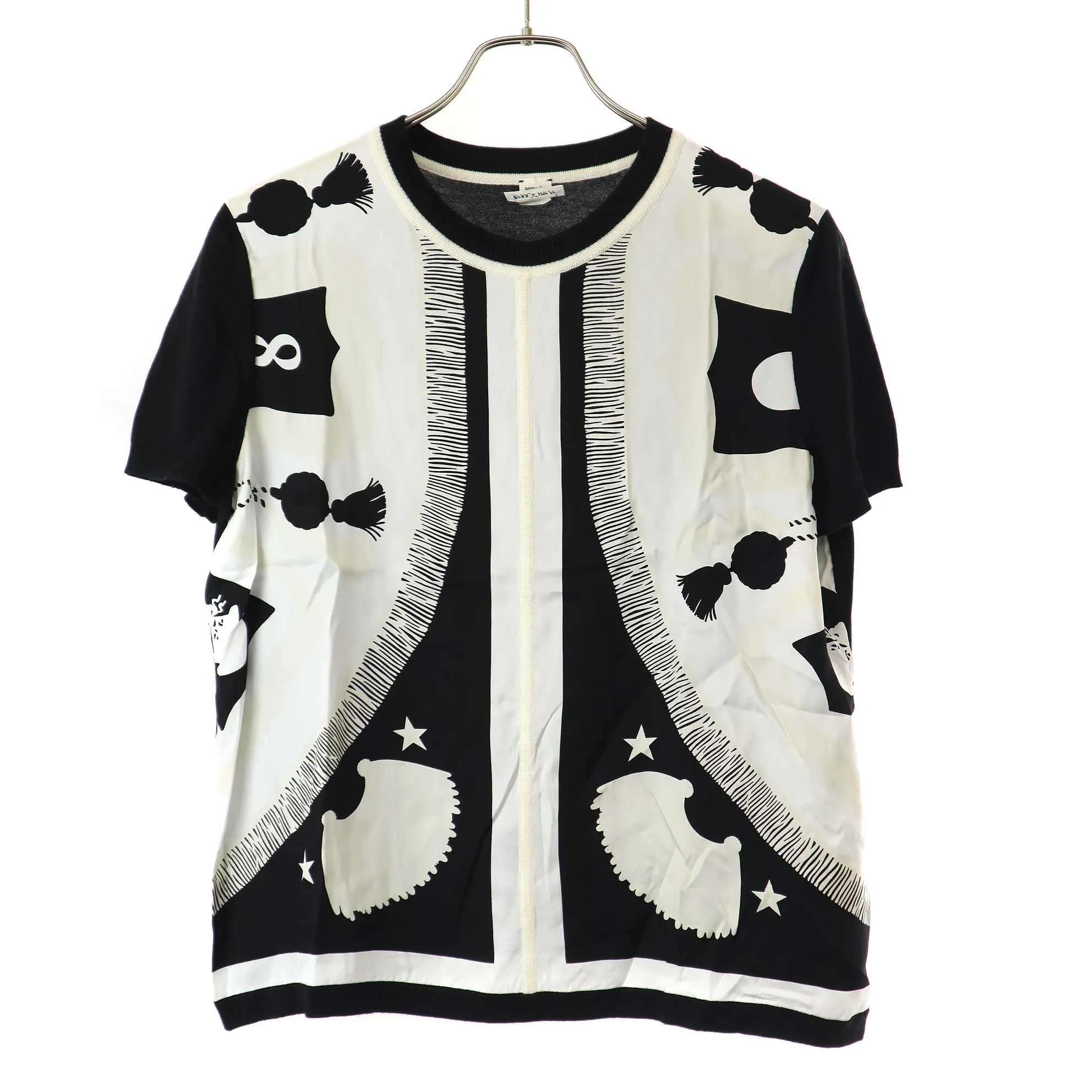 HERMES エルメス 21SS Poste et Cavalerie ツイルレーヌ シルクカシミヤニットセーター