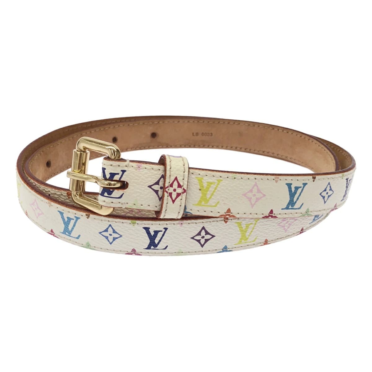 LOUIS VUITTON ルイヴィトン M9272 サンチュール モノグラム マルチカラー ナローベルト
