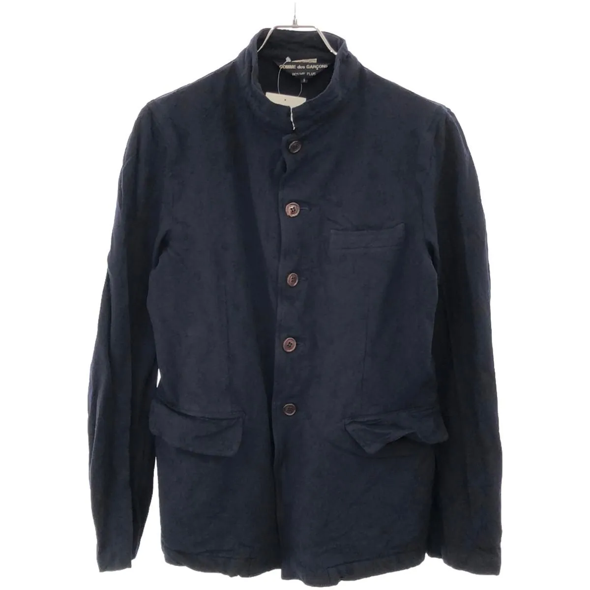 COMME des GARCONS コム デギャルソンオムプリュス 2007AW ジャガードポリエステル縮絨 マオカラージャケット PT-J022
