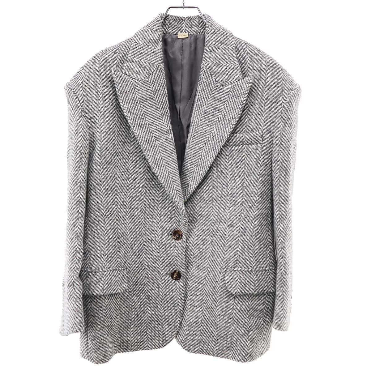 GUCCI グッチ パワーショルダー ヘリンボーンジャケット 711458 ZAJZK