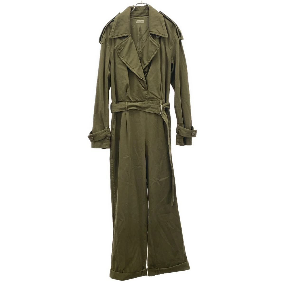 DRIES VAN NOTEN ドリスヴァンノッテン 21AW コットントレンチ ベルテッドジャンプスーツ