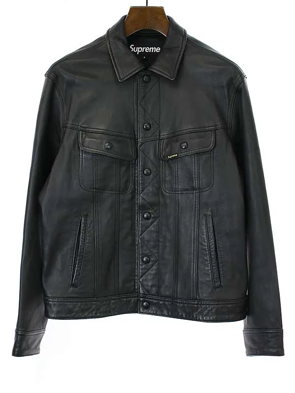 Supreme シュプリーム 18AW LEATHER TRUCKER JACKET レザートラッカージャケット