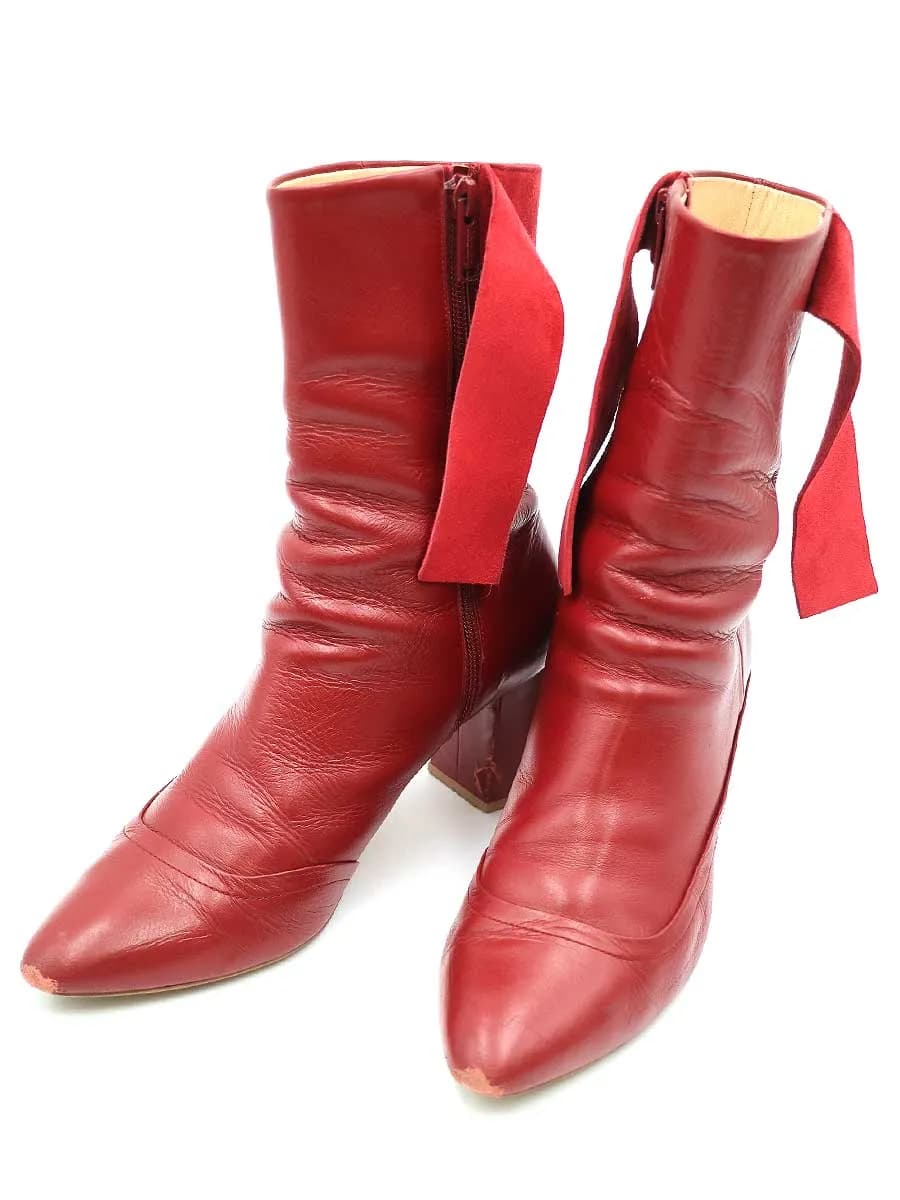 UNDERCOVER スー アンダーカバー 19AW SUX1F02 レザーヒールブーツ