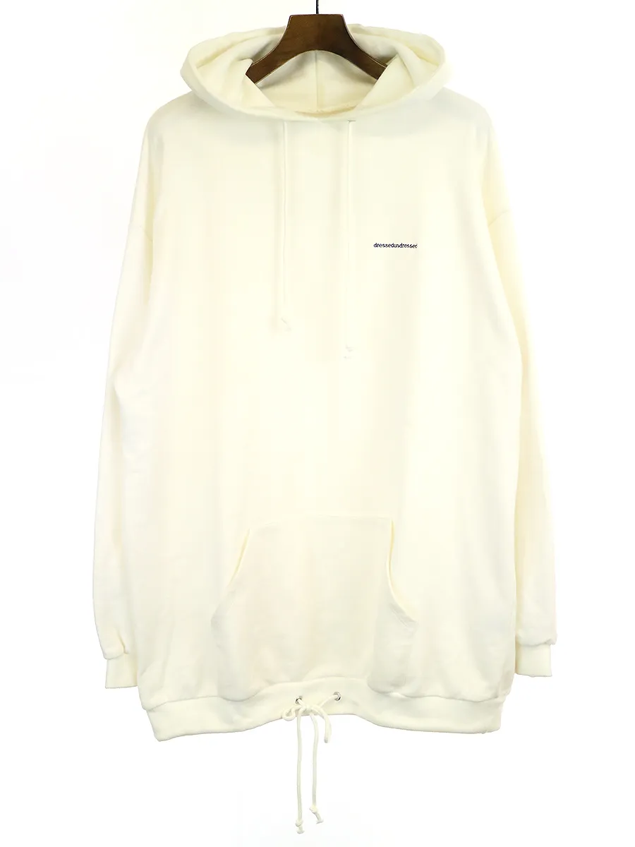 DRESSEDUNDRESSED ドレスドアンドレスド バックロゴ刺繍プルオーバーパーカー