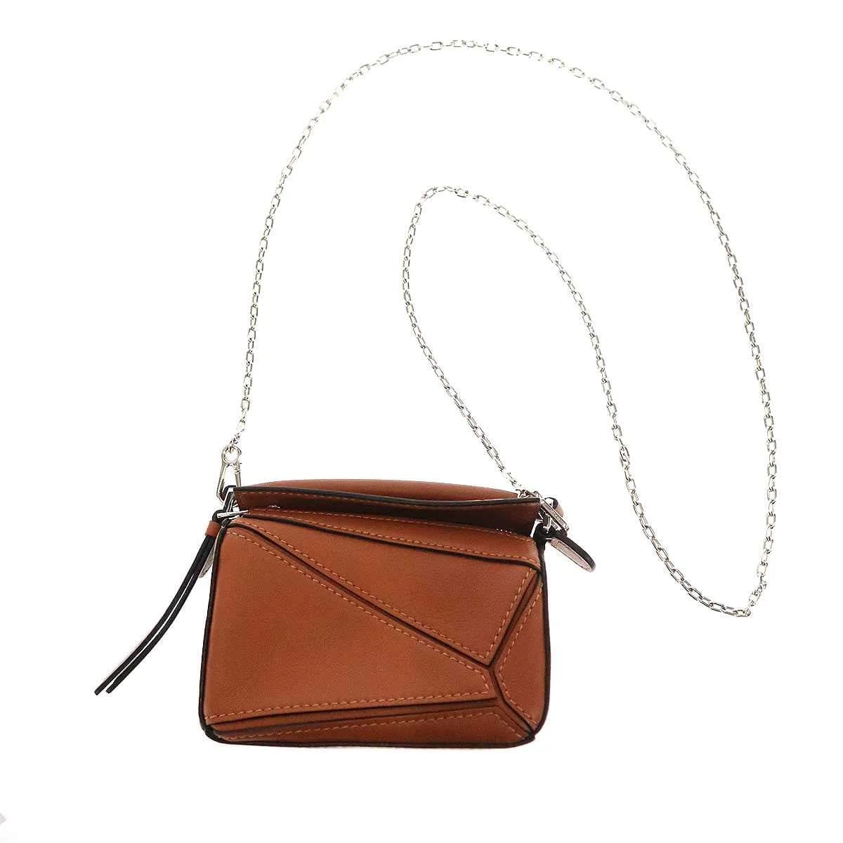 LOEWE ロエベ Puzzle Nano Bag パズルバッグナノ チェーンショルダーバッグ