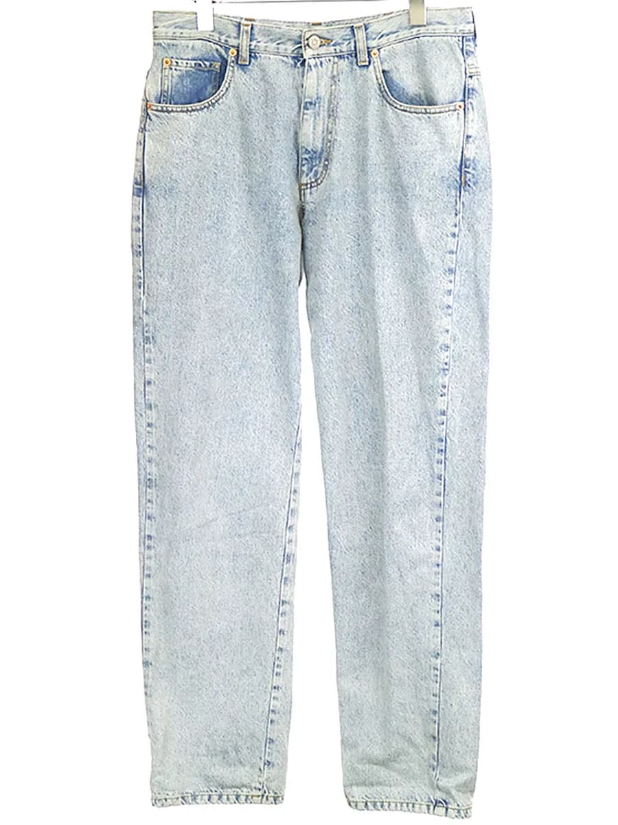 GUCCI GUCCI 18AW バックロゴペイントデニムパンツ