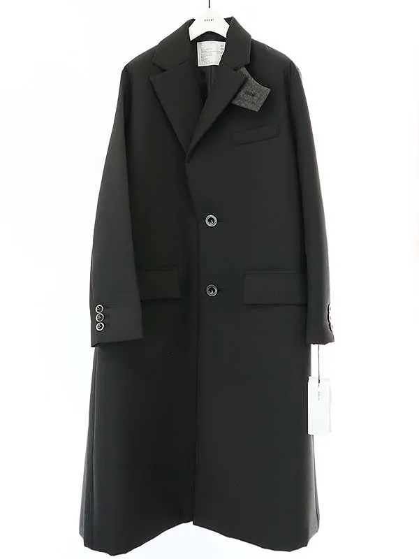sacai サカイ 23AW Suiting Bonding Coat スーチングボンディングコート
