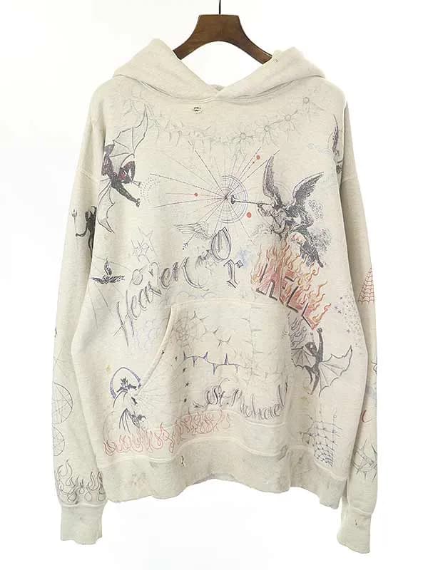 SAINT MICHAEL セントマイケル × ドクター ウー 21AW GRAPHIC SWEAT HOODIE グラフィックスウェットパーカー