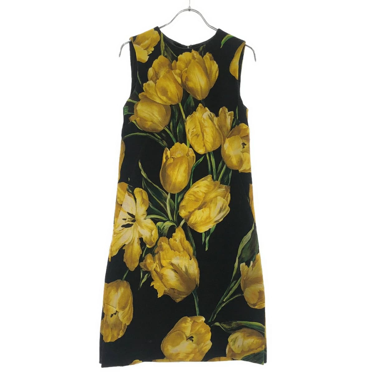 DOLCE&GABBANA ドルチェ&ガッバーナ 16AW チューリップノースリーブワンピース F61F2T/FS2CC