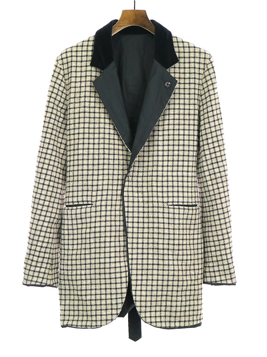 SUNSEA サンシー 17AW リバーシブルチェックジャケット