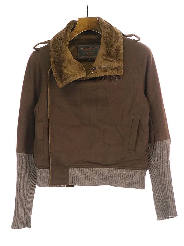 UNDERCOVER アンダーカバー 06AW GURUGURU期 フェザーネックボアパイルジャケット