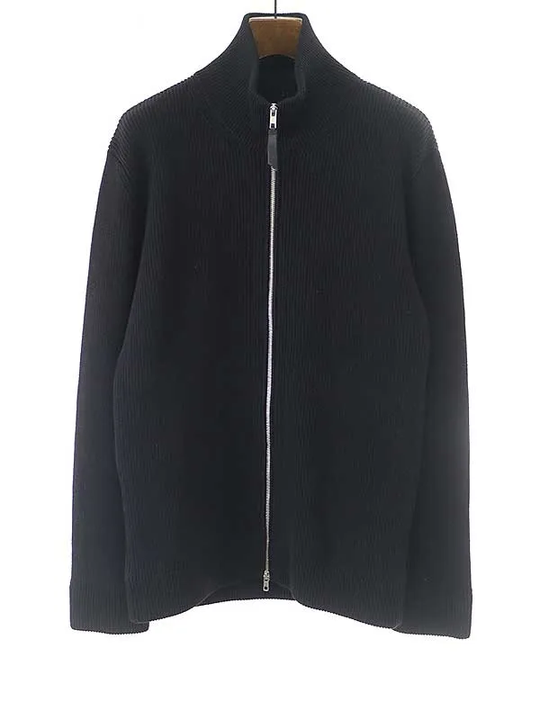 Maison Margiela メゾン マルジェラ 22AW コットンウール ドライバーズ ジップアップニットセーター