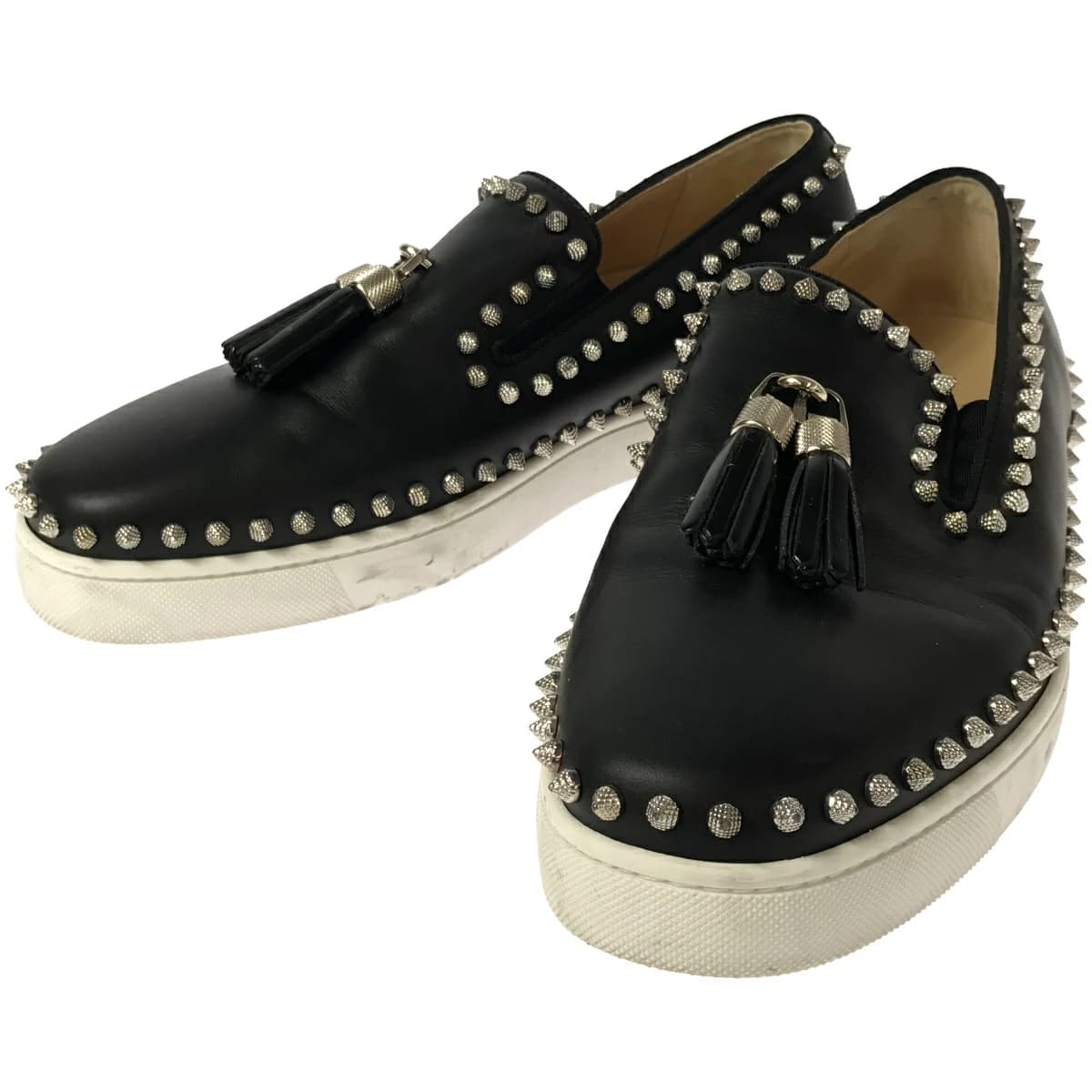 Christian Louboutin クリスチャンルブタン Pik Boat タッセルスタッズ スリッポンスニーカー