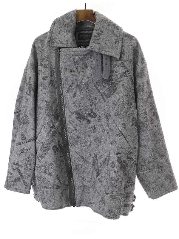 HYSTERIC GLAMOUR ヒステリックス 18AW THE GHOST WOLVES オーバーライダースジャケット