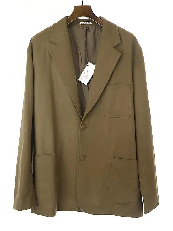 AURALEE オーラリー 19AW SUPER SOFT WOOL FLANNEL JACKET フランネルテーラードジャケット