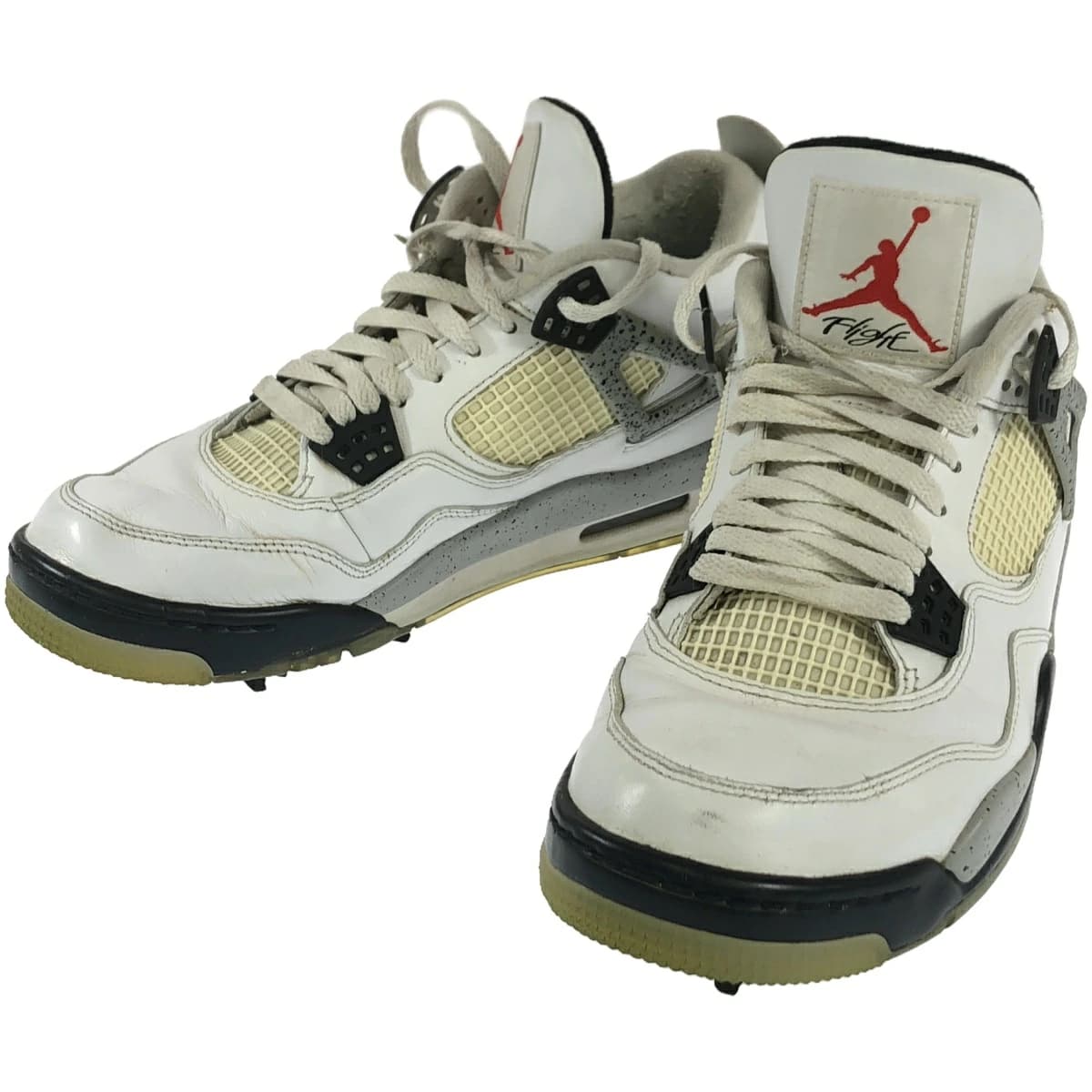 NIKE ナイキ GOLF AIR JORDAN 4 WHITE CEMENT ゴルフスニーカー CU9981-100