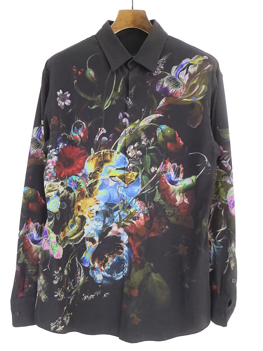 LAD MUSICIAN ラッドミュージシャン 19AW DECHINE FLOWER STANDARD SHIRT 花柄スタンダードシャツ