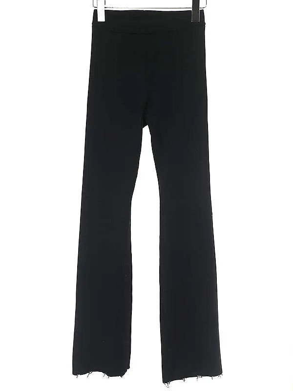 PERVERZE パーバーズ Cotton Rib Line Pants リブニットパンツ