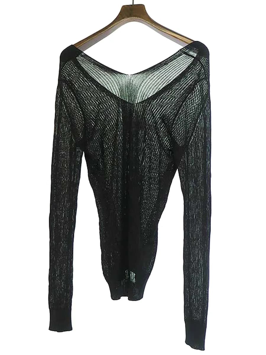 Maison Margiela メゾンマルタンマルジェラ4 18SSプルオーバー ハイゲージニット