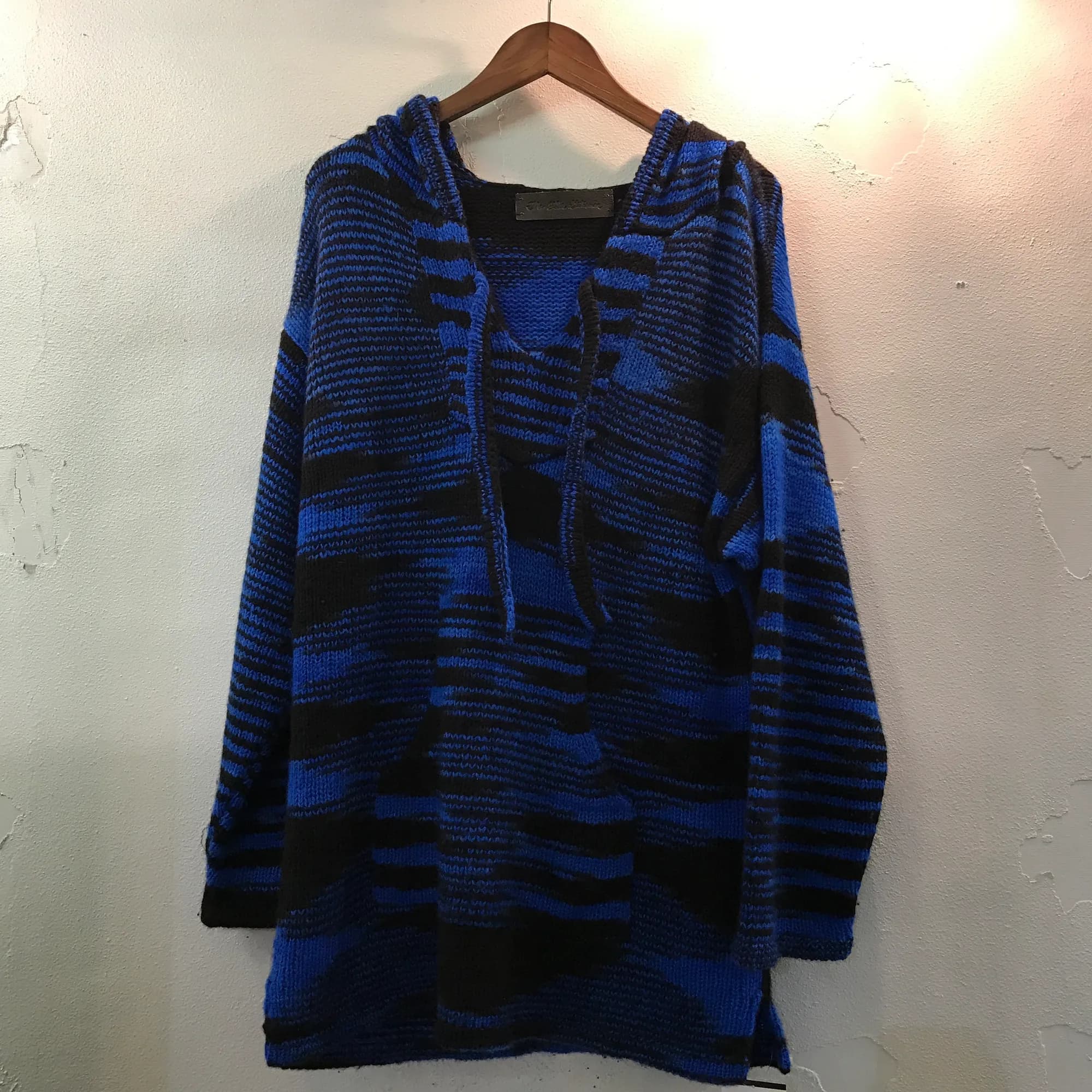 The Elder Statesman The Elder Statesman 16AW グラデーションボーダーカシミヤニットメキシカンパーカー