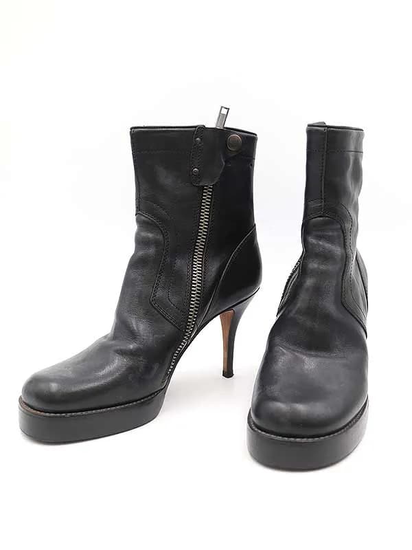 Rick Owens リックオウエンス ピンヒールレザーブーツ
