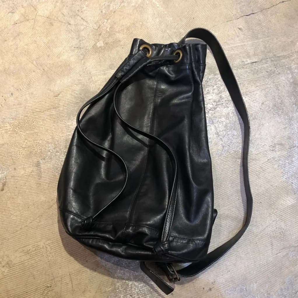 ANN DEMEULEMEESTER ANN DEMEULEMEESTER レザーバケットバッグ