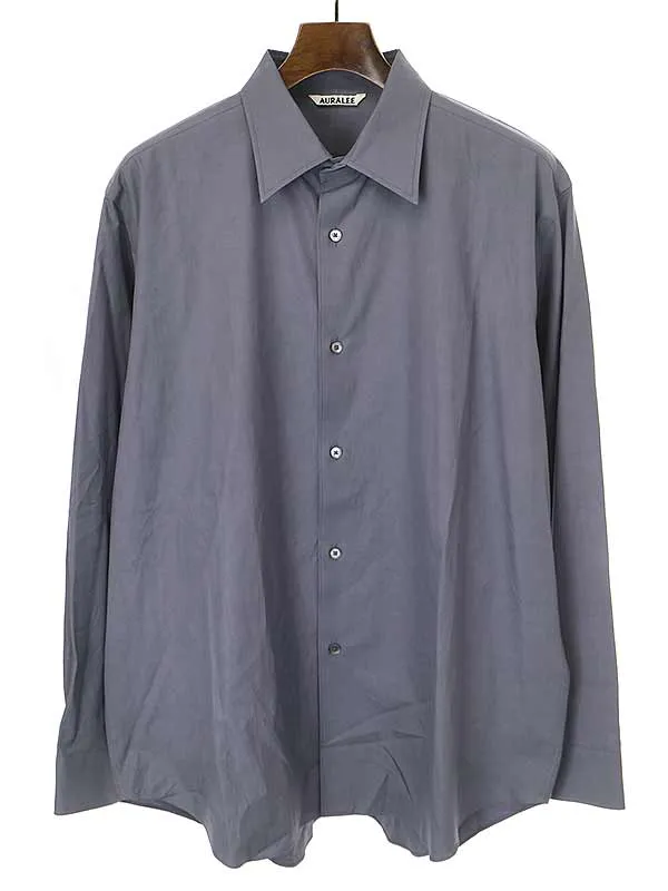 AURALEE オーラリー 22SS WASHED FINX TWILL SHIRT コットンシャツ