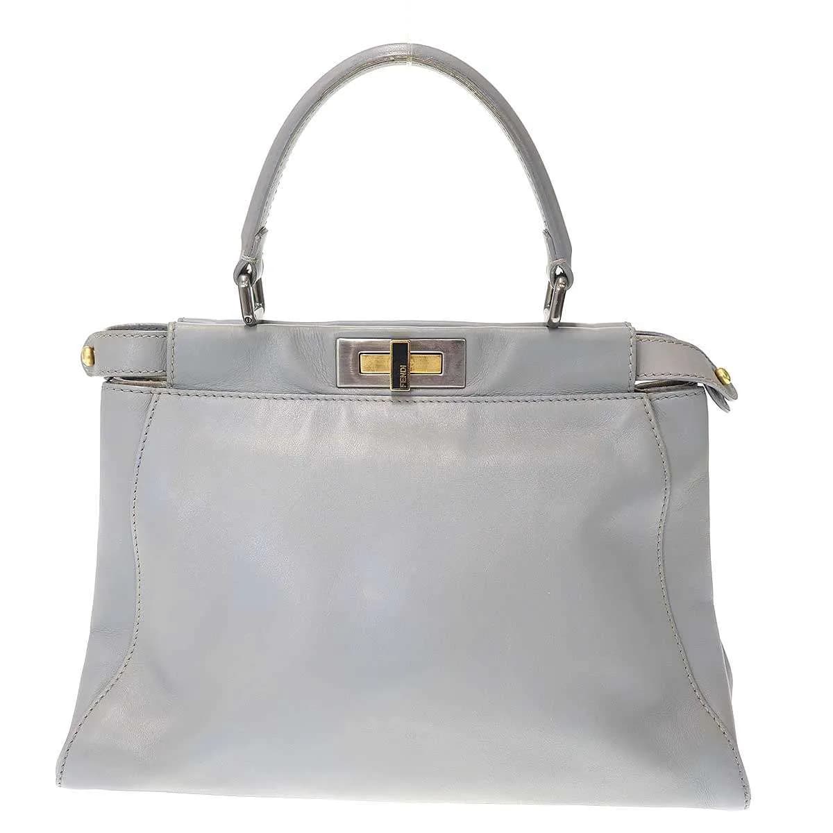 FENDI フェンディ Peekaboo Bag ピーカブー ミディアム 2WAYレザーショルダーバッグ 8BN226