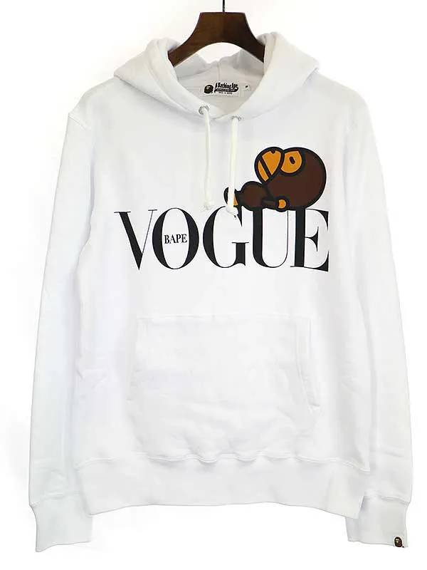 A BATHING APE ア ベイシング エイプ × ヴォーグ 22SS BABY MILO PULLOVER HOODIE パーカー