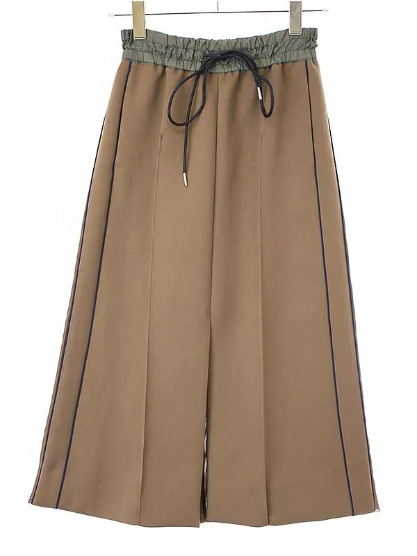 sacai サカイ 22AW Technical Jersey Skirt テクニカルジャージープリーツスカート 22-06185