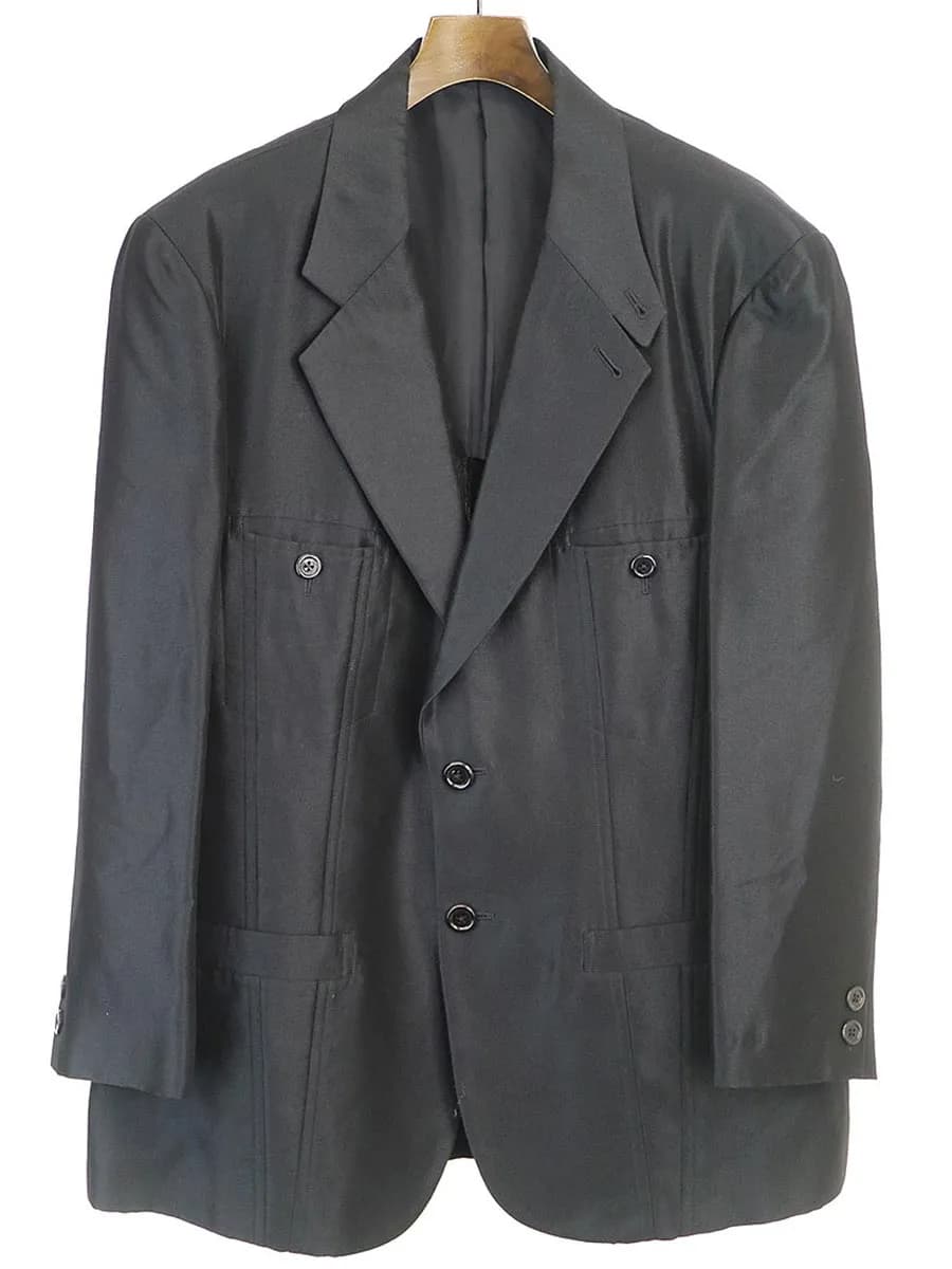Yohji Yamamoto ヨウジヤマモト プールオム 1999SS カップルズ期 マルチポケット2Bジャケット