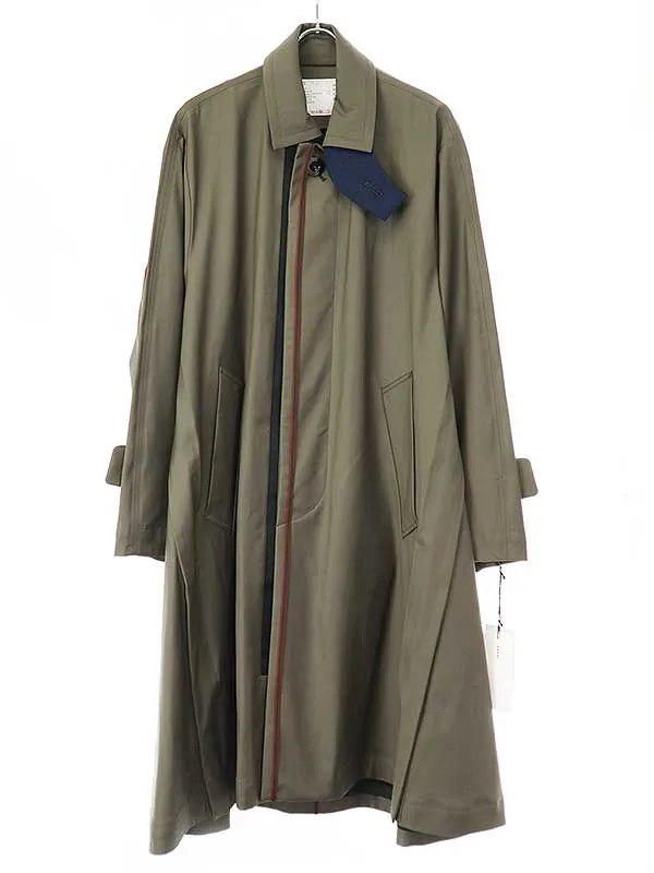sacai サカイ × ロロピアーナ 23SS Suiting Coat オーバーサイズステンカラーコート