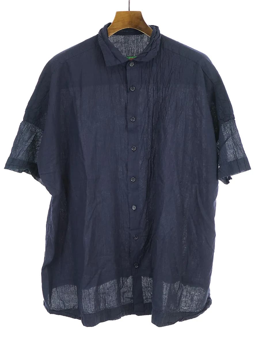 CASEY CASEY CASEY CASEY(ケイシー ケイシー)20SS SQUARE SHIRT VOILE オーバーサイズシャツ