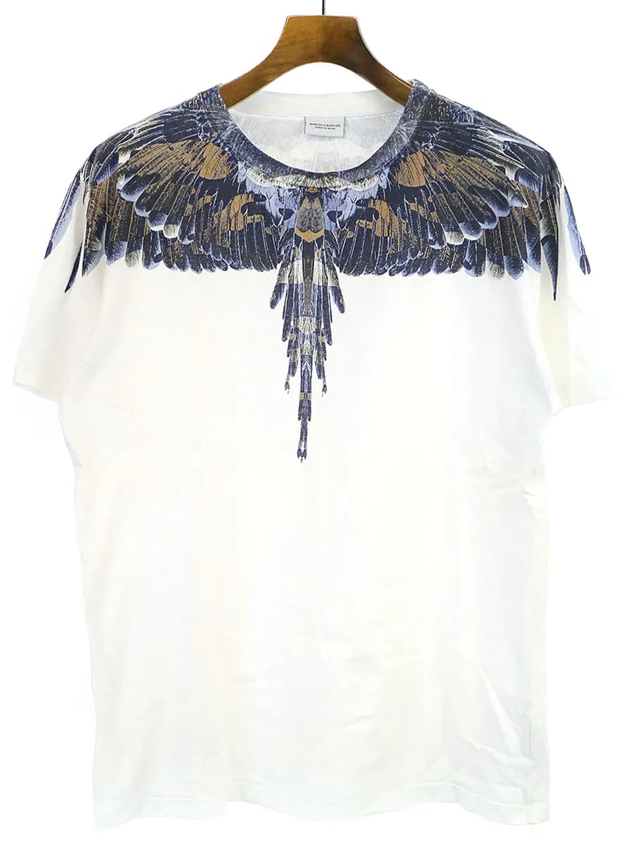 MARCELO BURLON マルセロバーロン フェザープリントTシャツ