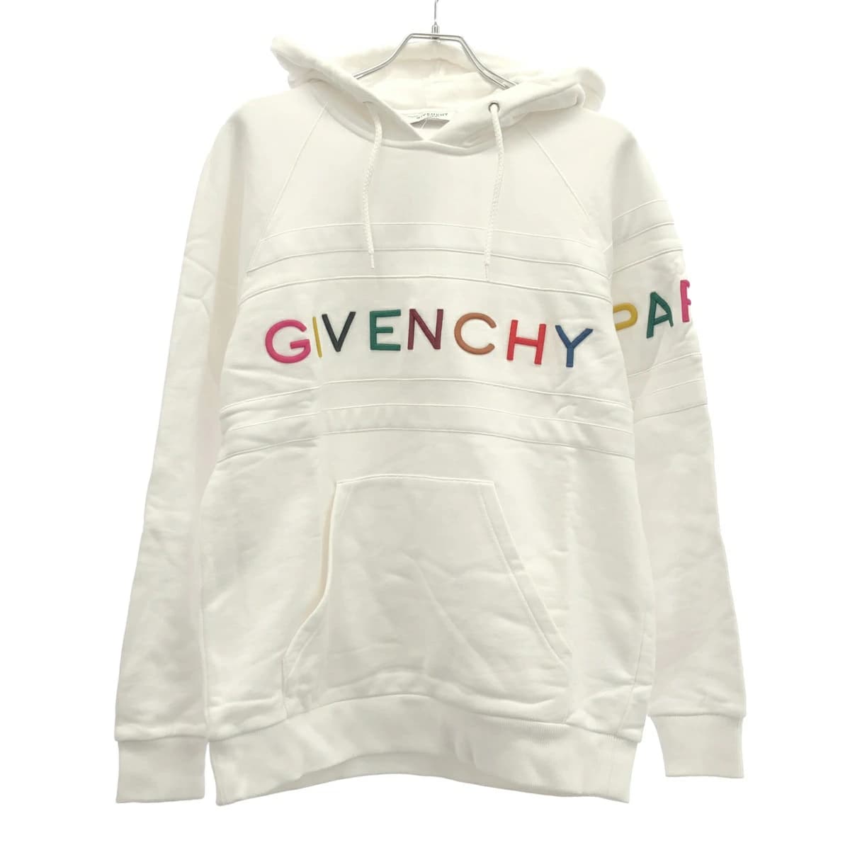 GIVENCHY ジバンシィ マルチカラーロゴ プルオーバースウェットパーカー BWJ0073Z1X