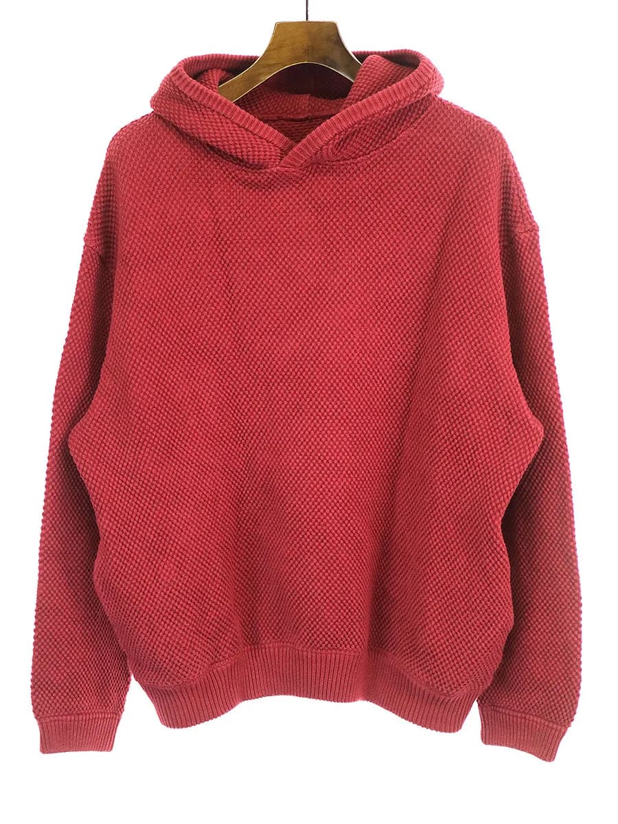crepuscule クレプスキュール 15AW Moss Stitch Parka 鹿の子ニットパーカー
