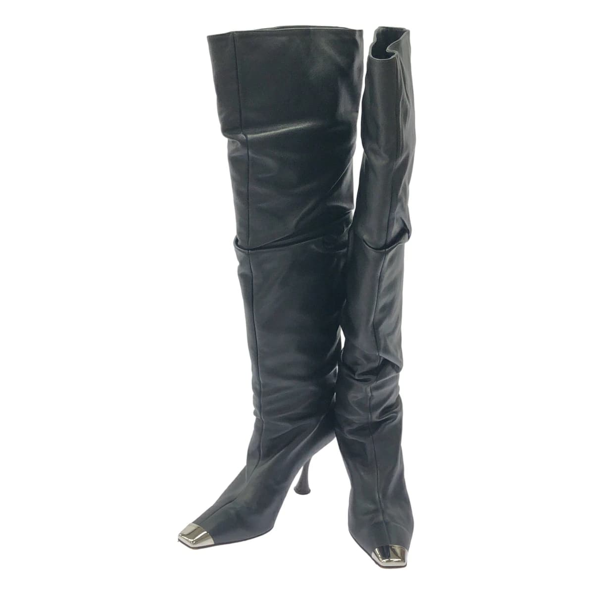 sergio rossi セルジオ ロッシ SR TWENTY METAL BOOTS メタルトゥレザーヒールブーツ