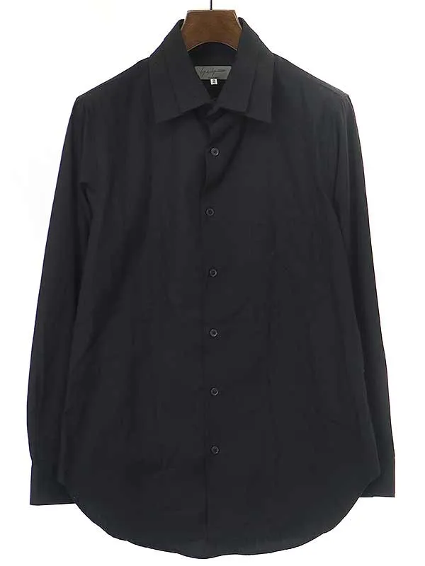 Yohji Yamamoto ヨウジヤマモト プールオム 19AW コットンブロードダブルカラーシャツ