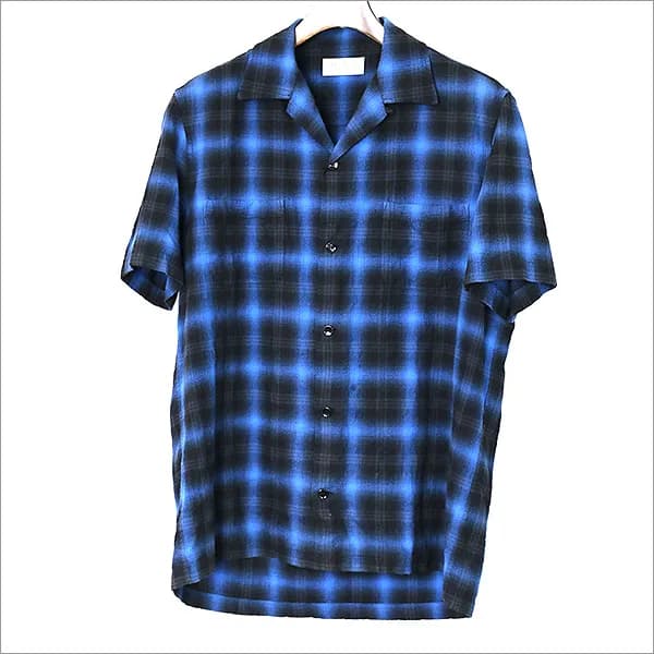 SAINT LAURENT SAINT LAURENT PARIS 16ss Open collar Check shirt
