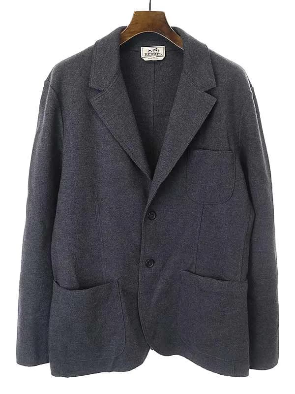 HERMES エルメス 13AW ウールカシミヤ2Bジャケット