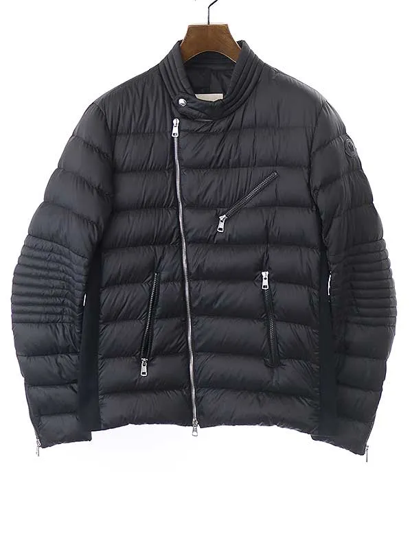 MONCLER モンクレール 17AW AUBIN ナイロンダウンライダースジャケット