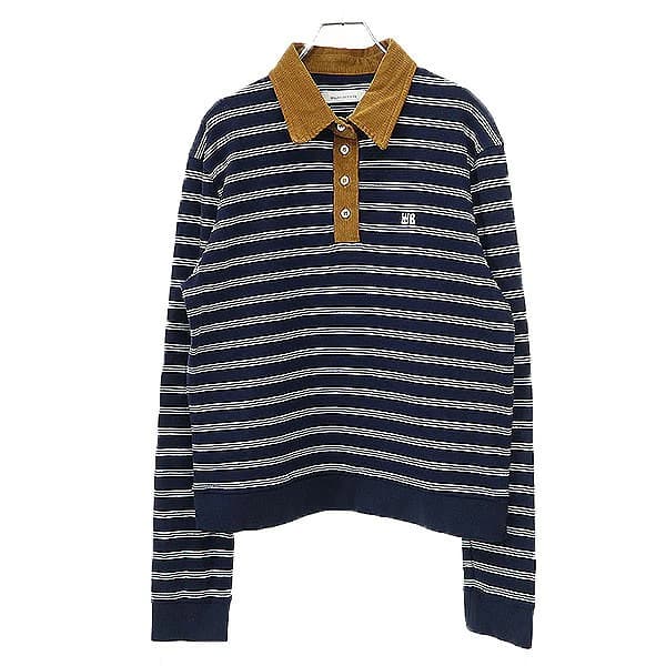 Wales Bonner ウェールズ ボナー 25AW Refect Polo Shirt ボーダーポロシャツ