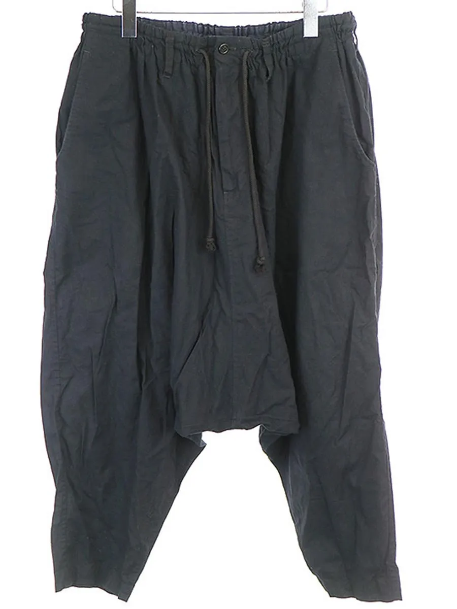 Yohji Yamamoto ブラックスキャンダル ヨウジヤマモト 18AW クラシックコットンサルエルパンツ