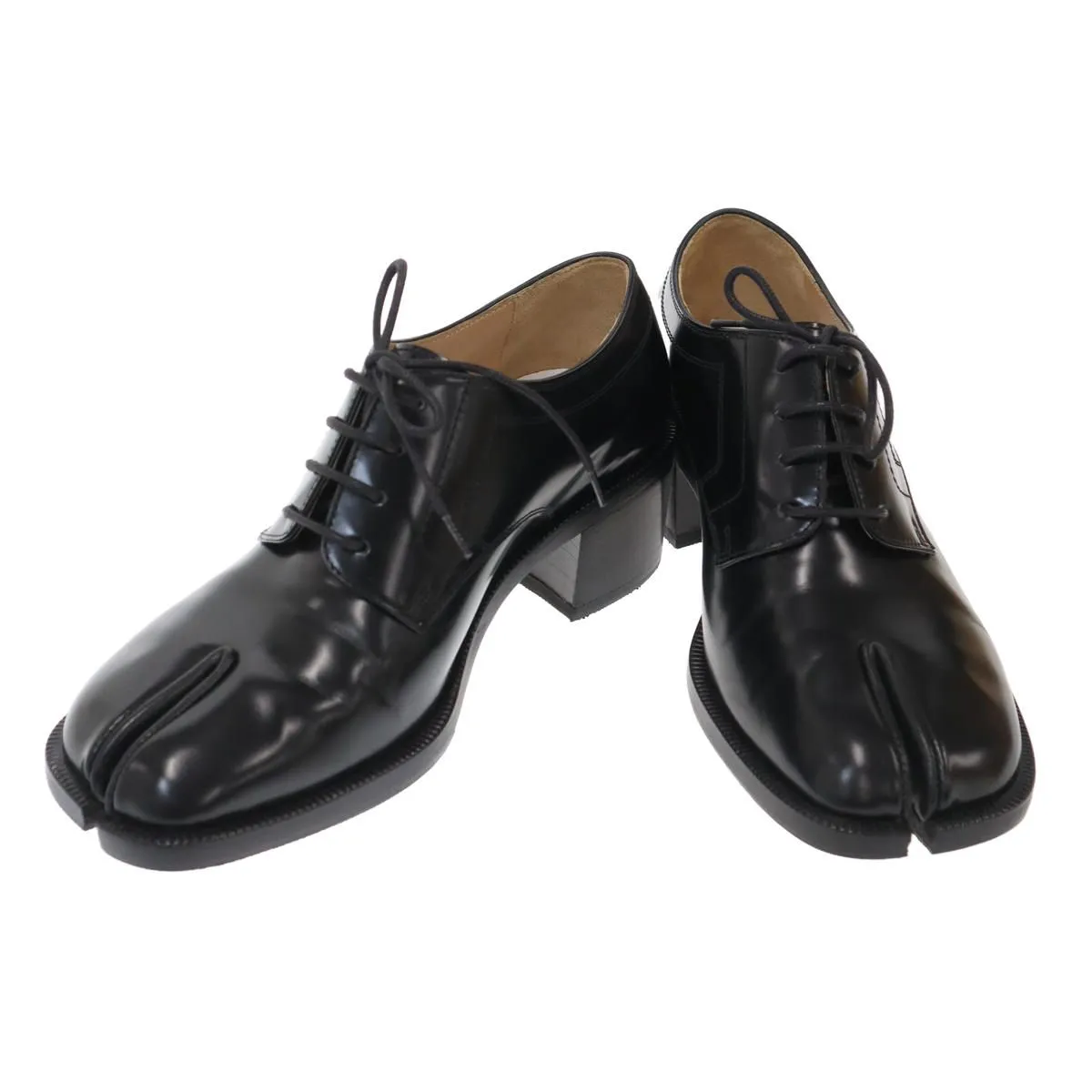 Maison Margiela メゾン マルジェラ Tabi Shoes タビ ミドルヒール レザーダービージューズ