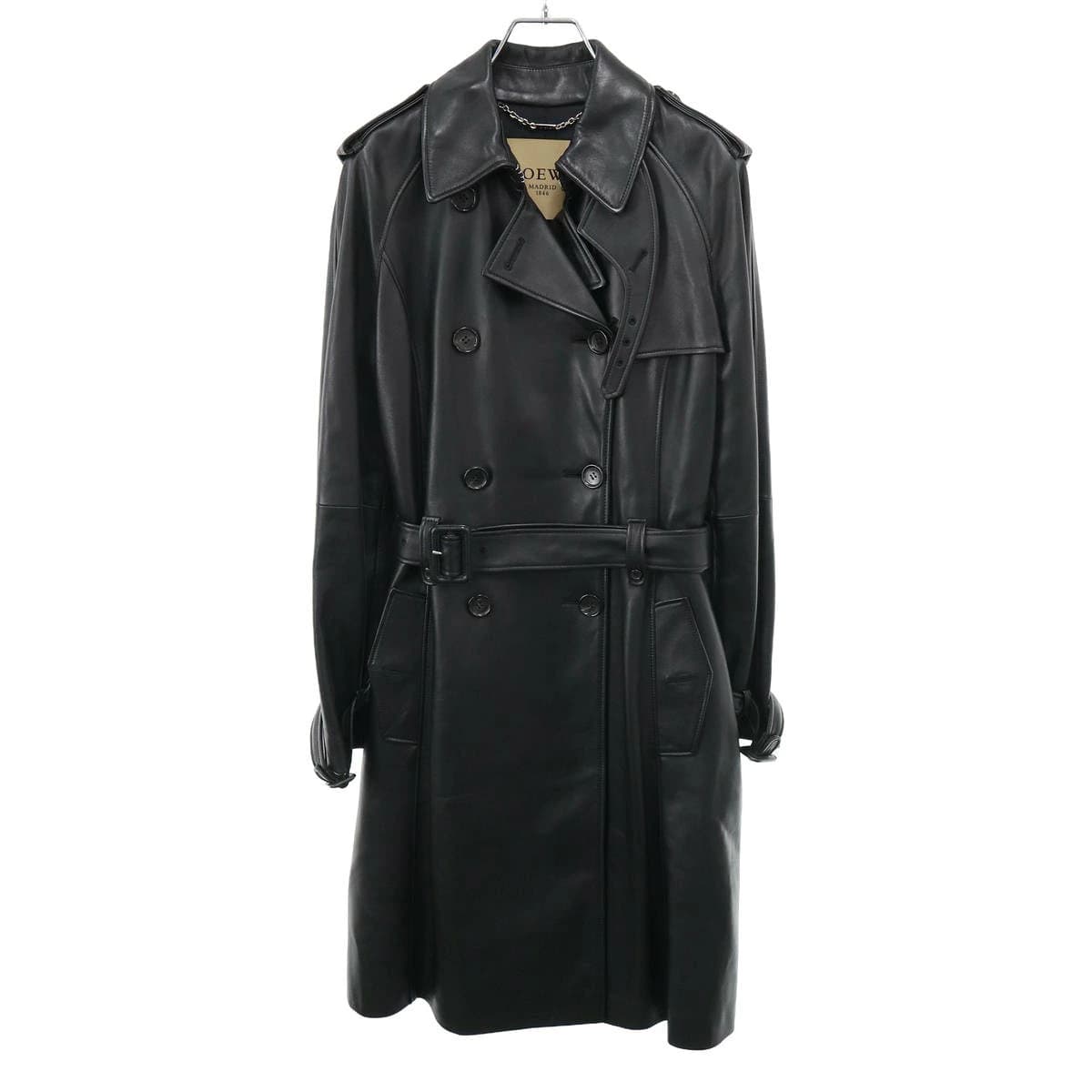 LOEWE ロエベ ラムレザートレンチコート