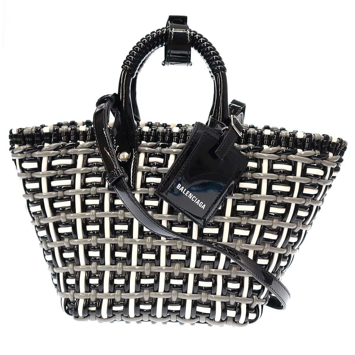 BALENCIAGA バレンシアガ ビストロXS 2WAYかごバッグ 671342 1091 B 568008