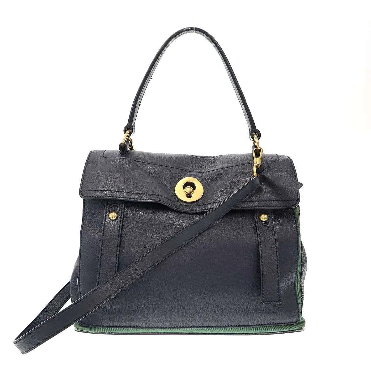 SAINT LAURENT イヴサンローラン MUSE TWO ミューズトゥレザーハンドバッグ 229680-467891