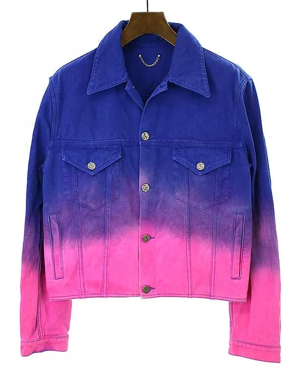 LOUIS VUITTON ルイヴィトン 22SS クロップドグラディエントデニムジャケット